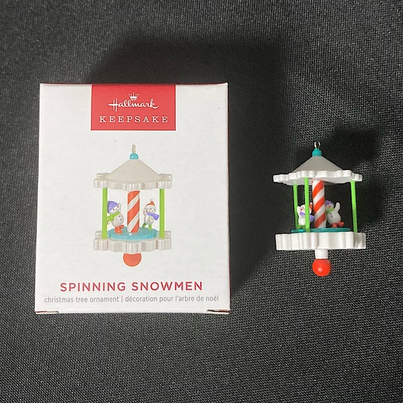 Hallmark Keepsake 2023 Spinning Snowman Mini Christmas Ornament - Picture 1 of 13